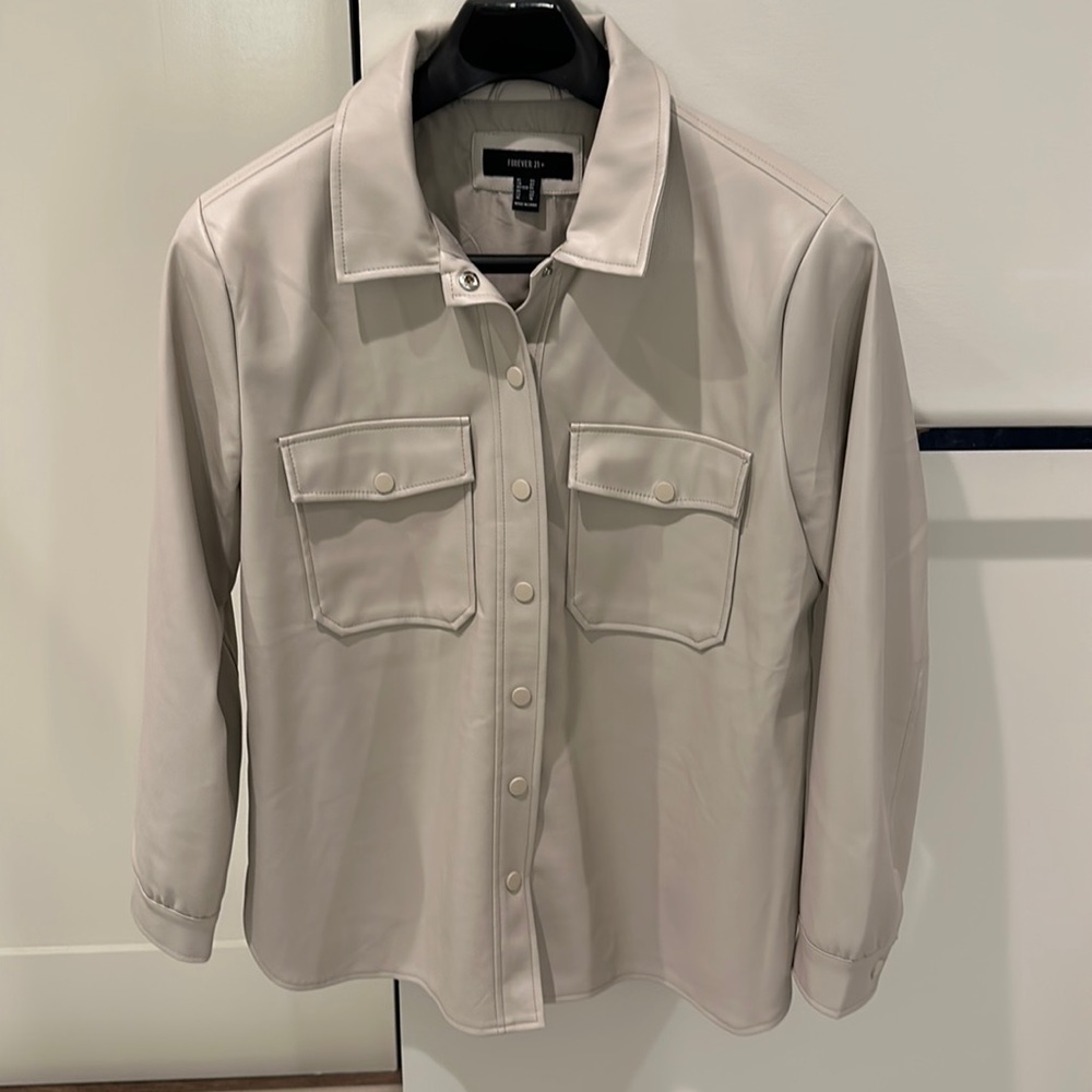 COPY - Forever 21+ faux leather shacket
